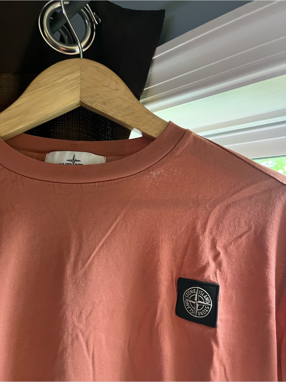 Stone Island Coral Crewneck Long Sleeve Layerable 100% Cotton Shirt - Picture 4 of 8